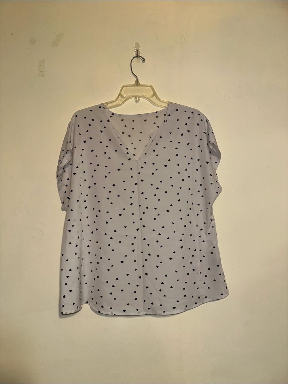 Polkadot hearts blouse